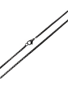 BM Jewellery Řetízek VARIANT 50 x 0,25 cm - black z chirurgické oceli S11091040
