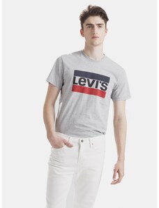 Levi's Šedé pánské tričko s potiskem Levi's - Pánské