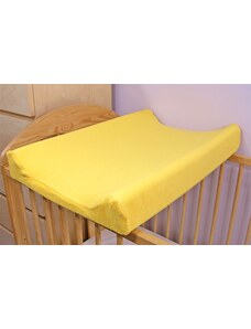 Baby Nellys Jersey potah na přebalovací podložku, 60cm x 80cm - žlutý