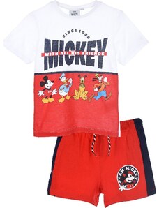 DISNEY Mickey Mouse červený chlapecký set Barevná