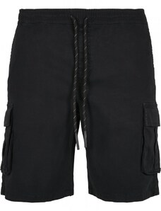 URBAN CLASSICS Drawstring Cargo Shorts - black