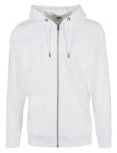 URBAN CLASSICS Basic Terry Zip Hoody - white