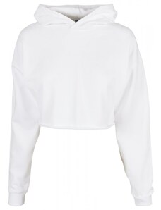 URBAN CLASSICS Ladies Oversized Cropped Hoody - white