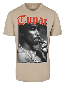 MISTER TEE Pánské tričko Tupac California Love Tee - sand