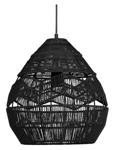 Hoorns Černé pletené závěsné světlo Adelaine 35 cm