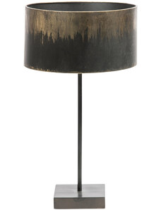 Hoorns Černo zlatá kovová stolní lampa Bessie