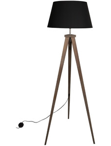 Hoorns Dřevěná stojací lampa Asmar