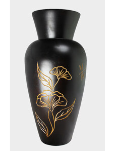 Dřevěná váza 40,5 cm Thajsko ruční práce