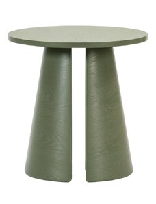 Zelený jasanový kulatý odkládací stolek Teulat Cep 50 cm