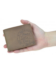 Pánská peněženka kožená SEGALI 614826 A hnědá