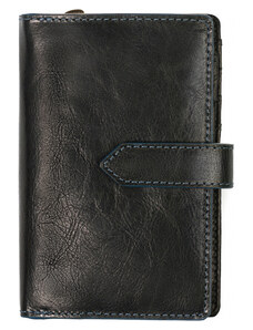 Dámská kožená peněženka SEGALI 3743 černá/modrá