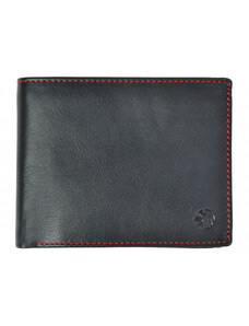 Pánská kožená peněženka SEGALI 614538 černá/červená