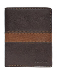 Pánská kožená peněženka SEGALI 81095 hnědá/tan