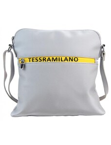 MARIA MARNI Barebag Sportovní crossbody dámská textilní kabelka 5329-BB stříbrná