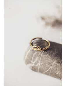 YogaDay ORGANIC pozlacený stříbrný prsten Nun
