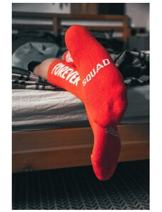 City Folklore červené ponožky SOCKS FOREVER FRACEK SQUAD