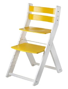 Wood Partner Rostoucí židle Sandy - bílá / žlutá