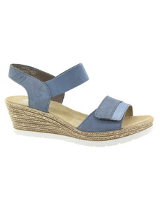 RIEKER Dámské letní sandálky modré 61940-14-355