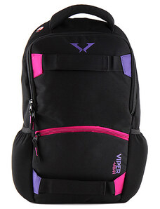 Sportovní batoh Target černo-fialový zip