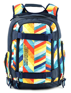 Sportovní batoh Target Tmavě modrý s barevnými proužky
