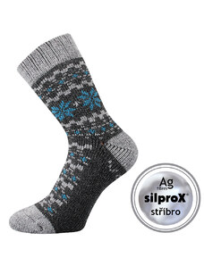 TRONDELAG froté extra hřejivé antibakteriální ponožky se stříbrem Voxx antracit 35-38