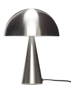 Stříbrná kovová stolní lampa Hübsch Mush 33 cm