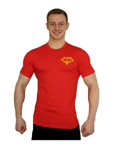 Aleš Lamka Elastické tričko malý Superhuman - červená/žlutá