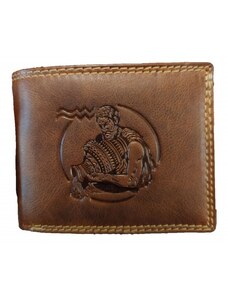 Vodnář - Kožená peněženka znamení zvěrokruhu