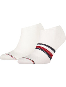 TOMMY HILFIGER Pánské ponožky bílé 2 páry 100002659-001-2P-733