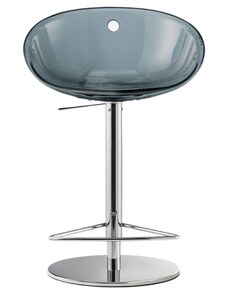 Pedrali Kouřová plastová barová židle Gliss 970 55-81,5 cm