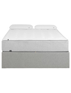 Světle šedá látková postel Kave Home Matters 180 x 200 cm