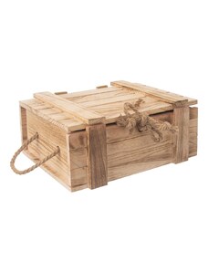 Dřevěná truhla - bedýnka na dárky 30 x 21 x 12 cm