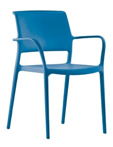 Pedrali Modrá plastová jídelní židle ARA 315