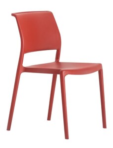 Pedrali Červená plastová jídelní židle Ara 310
