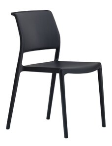 Pedrali Černá plastová jídelní židle Ara 310