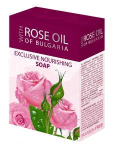 Ellemare Mýdlo obsahující sušené růžové listí Exclusive nourishing soap REGINA ROSES 100g Paraben free