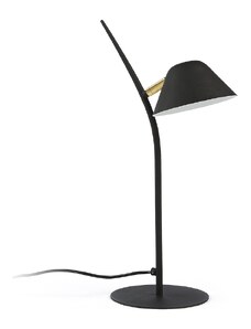 Černá kovová stolní lampa Kave Home Aurelia
