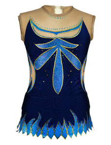 VFstyle Gymnastický dres Rebeka modrý