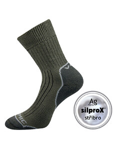 ZENITH trekingové antibakteriální ponožky se stříbrem Voxx Tm. zelená 41-42