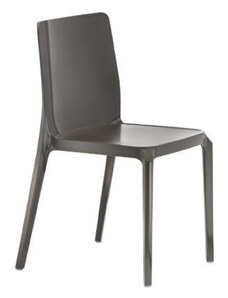 Pedrali Antracitová plastová jídelní židle Blitz 640