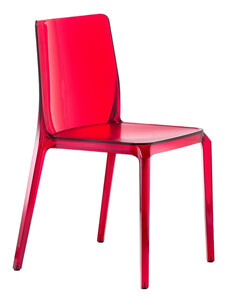 Pedrali Červená plastová jídelní židle Blitz 640