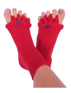 Zdravotní barevné adjustační ponožky Happy feet - RED 39-42
