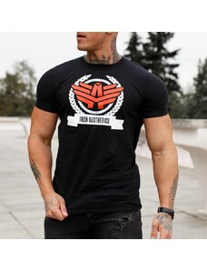 Pánské fitness tričko Iron Aesthetics Triumph, černé