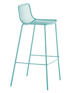 Pedrali Tyrkysová kovová barová židle Nolita 3658 75 cm