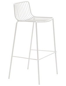 Pedrali Bílá kovová barová židle Nolita 3658 75 cm