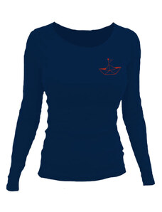 Klokart Sestry Geislerovy - tričko s dlouhým rukávem - modré - XS / Dámské / Tmavě modrá (navy)