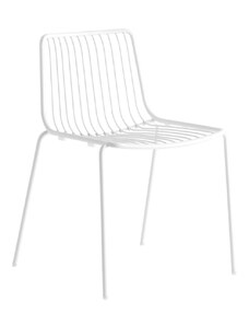 Pedrali Bílá kovová jídelní židle Nolita 3650
