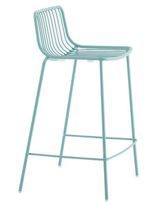 Pedrali Tyrkysová kovová barová židle Nolita 3657 65 cm
