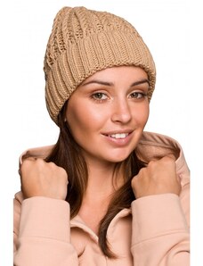 Pletená čepice velbloudí barva model 18002942 - BeWear