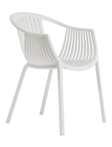 Pedrali Bílá plastová jídelní židle Tatami 306